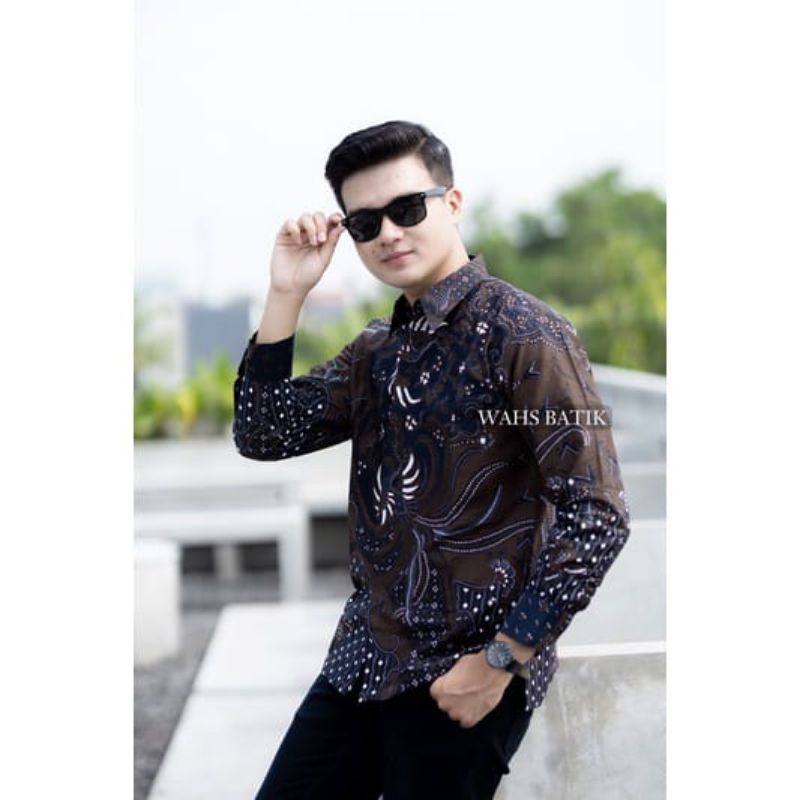 Baju Batik Pria Lengan Panjang Batik Pria Premium Kemeja Batik Pria Lengan Panjang Modern