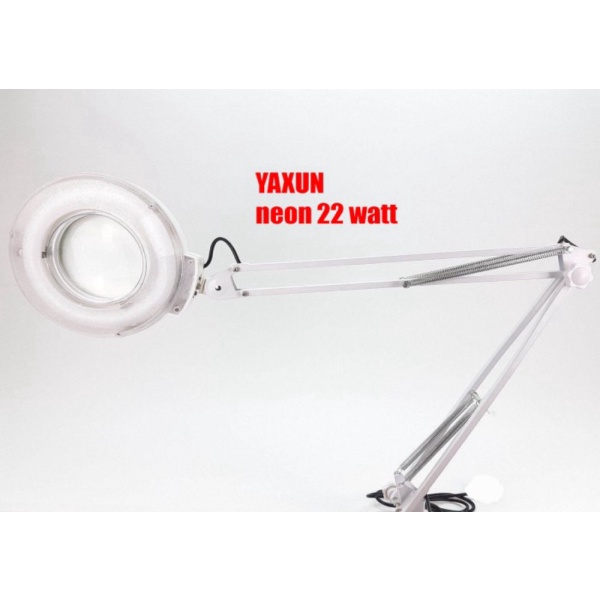 

YAXUN neon 22 watt magnifier table lamp jepit magnifying kaca pembesar
