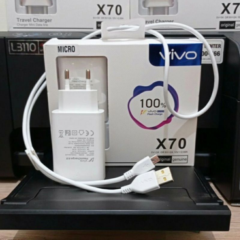 Charger VIVO X70 100% original Charger VIVO X70 Flash Charging MICRO USB/ TYPE C