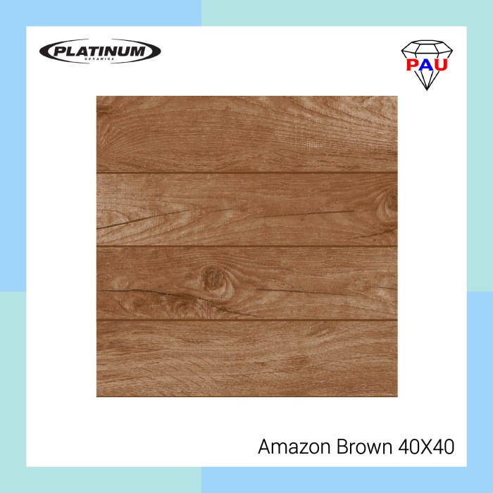 Keramik Lantai Platinum 40x40 Amazon - Brown