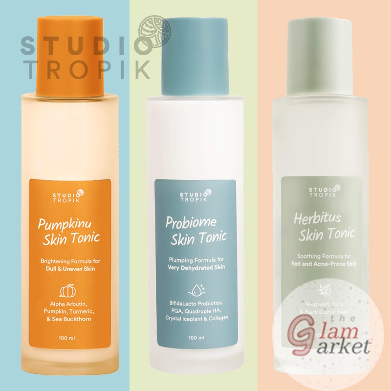 GLAM - STUDIO TROPIK Probiome Herbitus Pumpkinu Skin Tonic Toner 100ml  - Toner Studio Tropik
