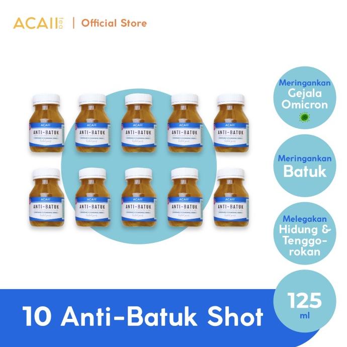 

Acaii Tea Anti-Batuk Shot Pack of 10 (10x125ml)