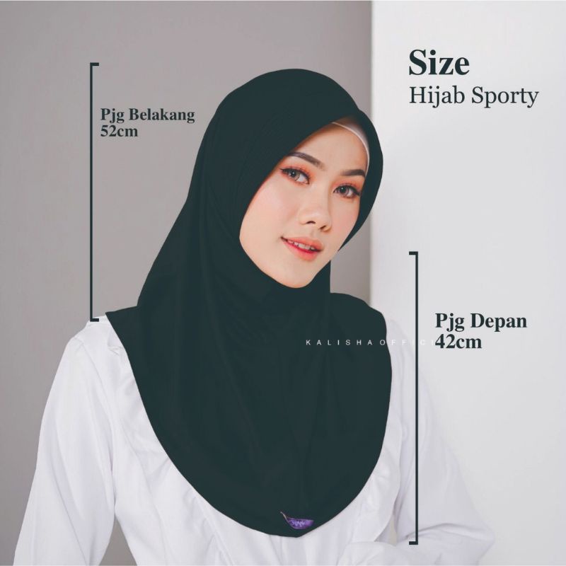 Hijab Instant Pet Sport Untuk Senam Yoga Jogging Gym Bersepeda