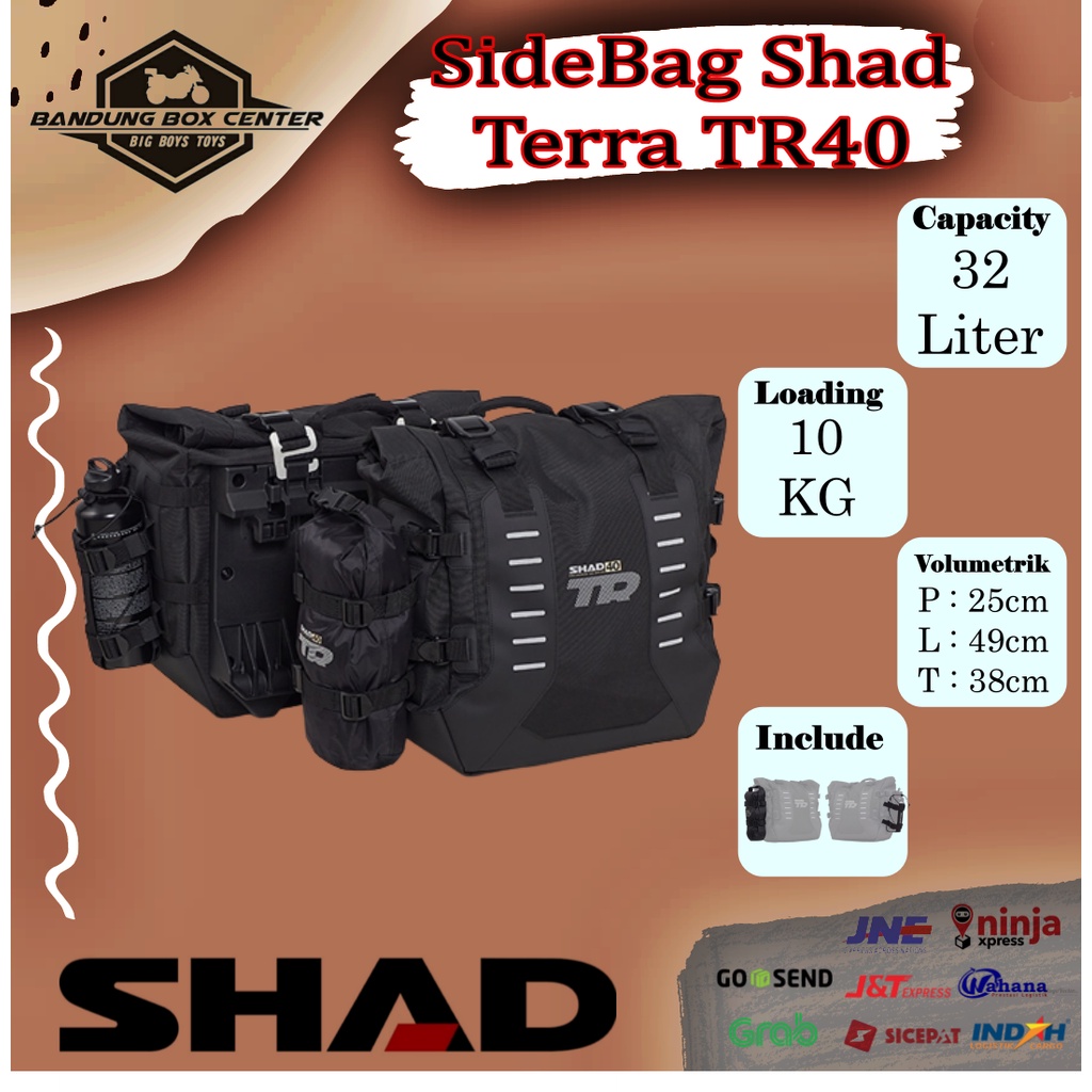 SideBag Shad Terra TR40 Side Bag Shad Tas Samping Shad Terra TR 40 Side Bag Shad Terra TR40
