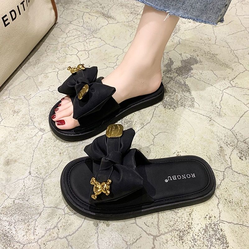 MYSTYLE Cutey Korea Design Slip Sandal Fashion Wanita Import