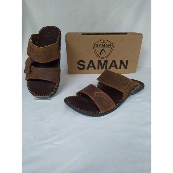 Sandal Kulit Pria Original SAMAN Kode ban 2