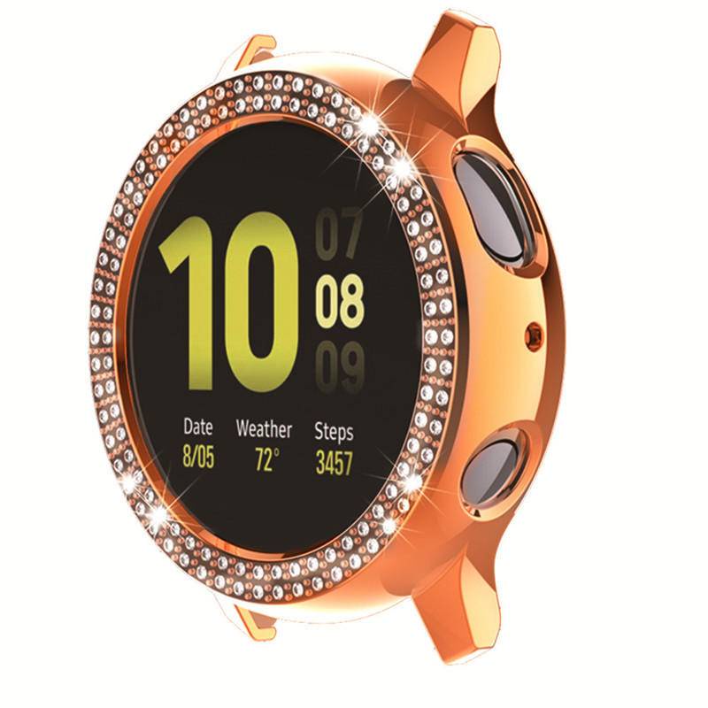 Diamond Case Untuk Samsung Galaxy Watch Active2 44mm 40mm PC bumper Pelindung Layar cover Untuk Galaxy Watch Active2 44mm 40mm