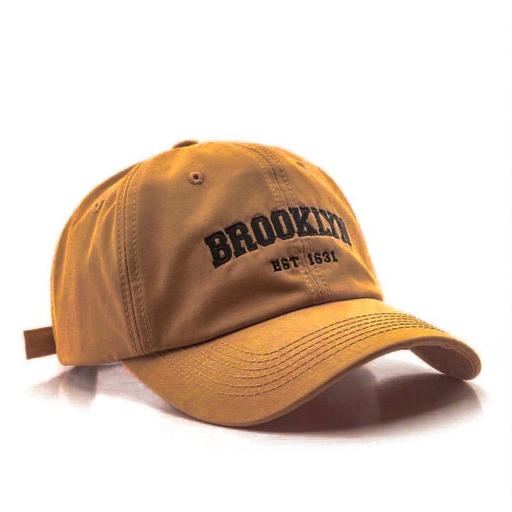 Baru Topi Baseball Bordir BROOKLYN Caps Distro Pria Wanita Dewasa Bahal Rafel Tebal.