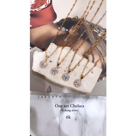 liontin Chelsea Diamond look bulat 2gr/6k