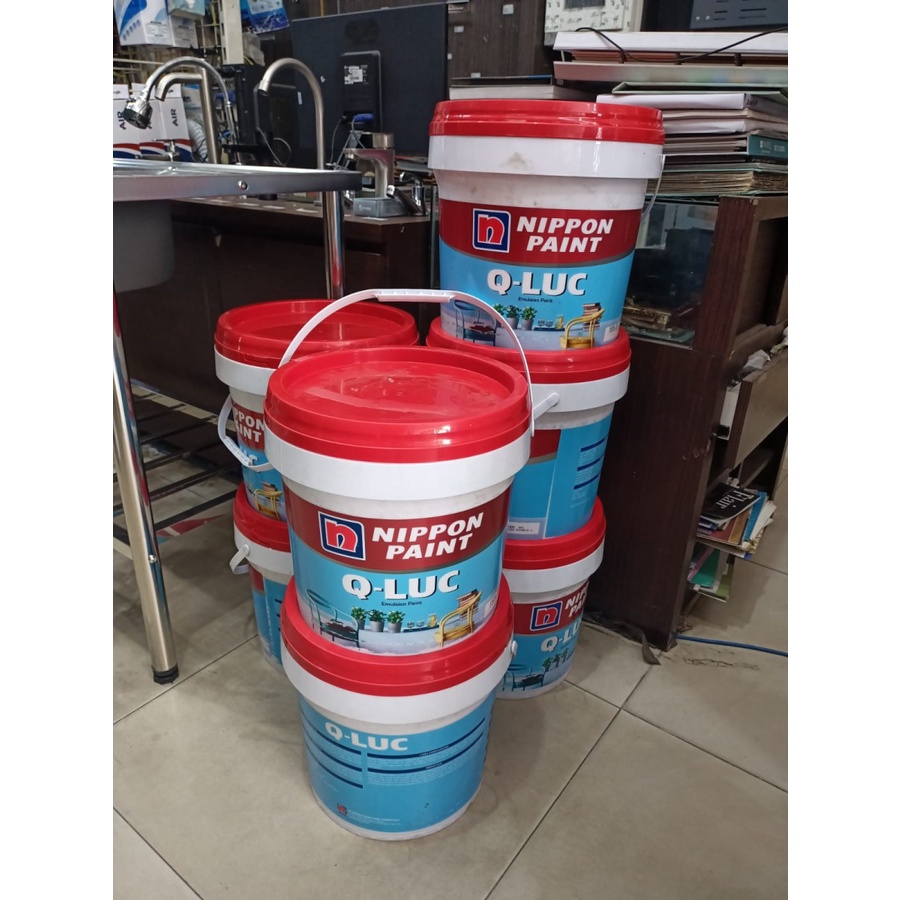 CAT TEMBOK NIPPON PAINT QLUC EMULTION PAIN WARNA PUTIH 1505 20KG