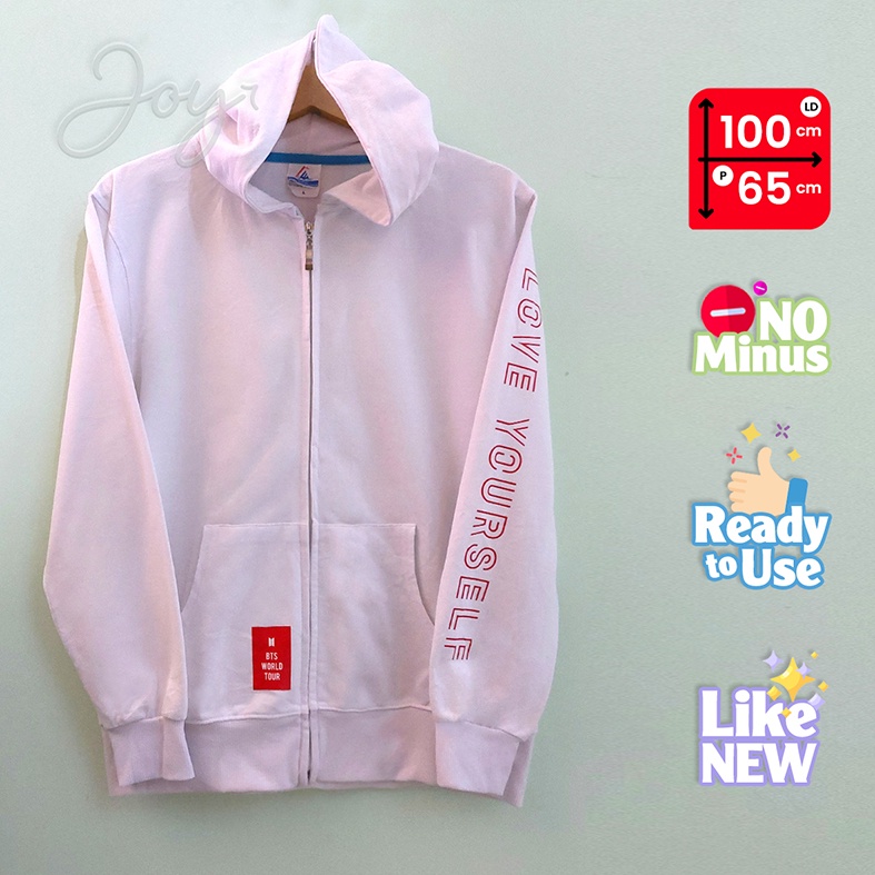 Hoodie Zipper BTS Love Yourself Tour White