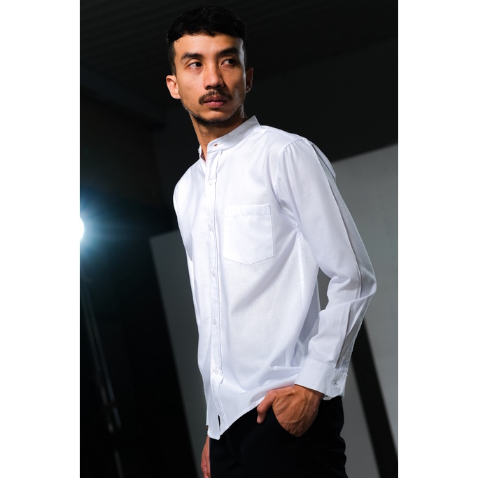 Wilmerstudios Kemeja Shanghai Pria Oxford Lengan Panjang All Variant