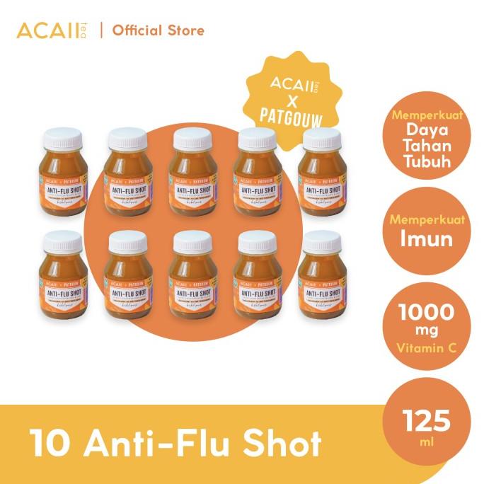 

Acaii Tea x Patgouw Anti-flu Shot with Vitamin C Pack of 10 (10x125ml)