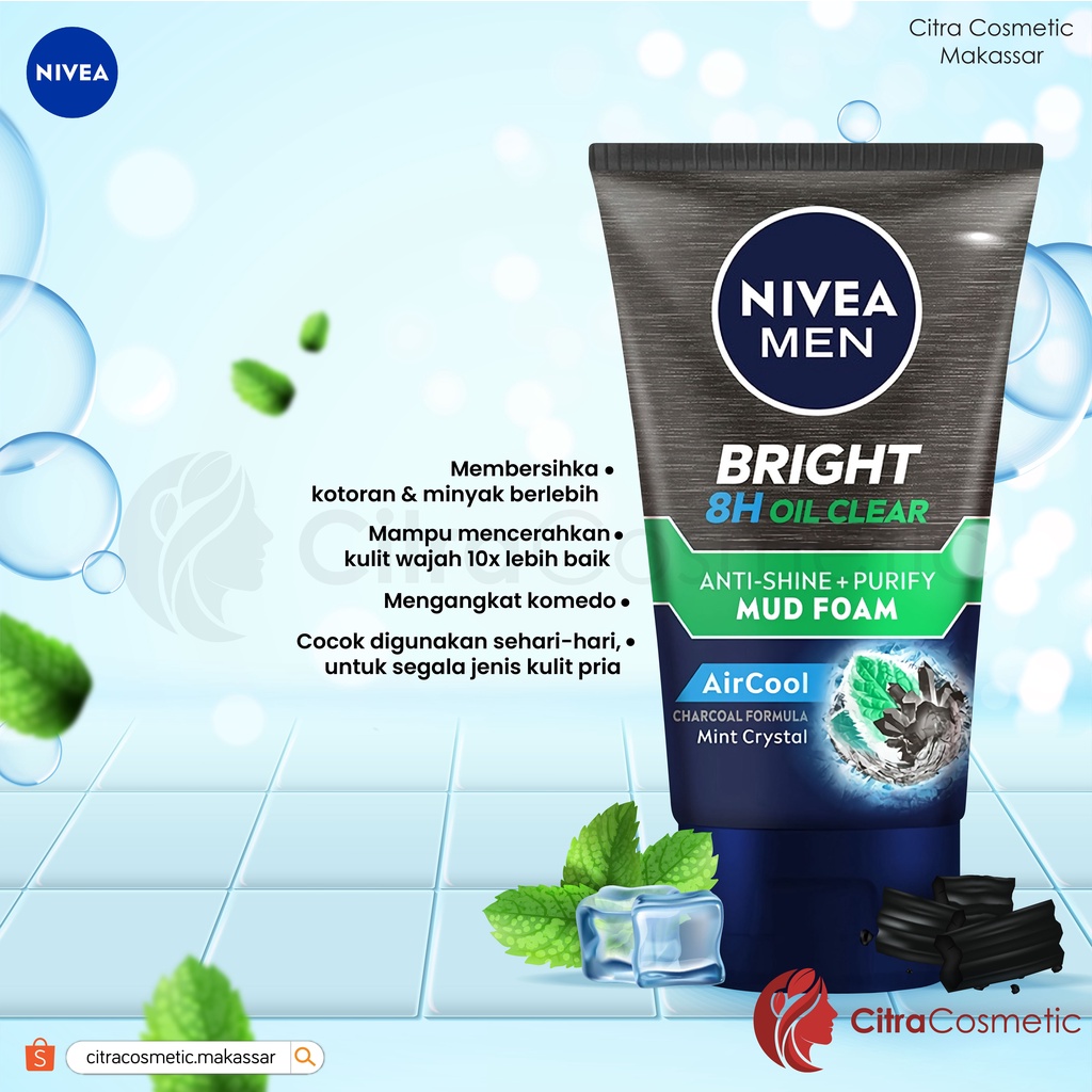 Nivea Men White Oil Clear Anti-Shine + Purify Foam 100 Ml