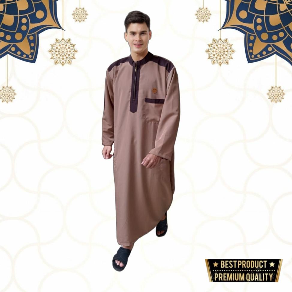 AL-MAHDI / JUBAH pria dewasa Dan remaja Lengan panjang /gamis pria S M L XL XXL XXXL JUMBO/koko pria