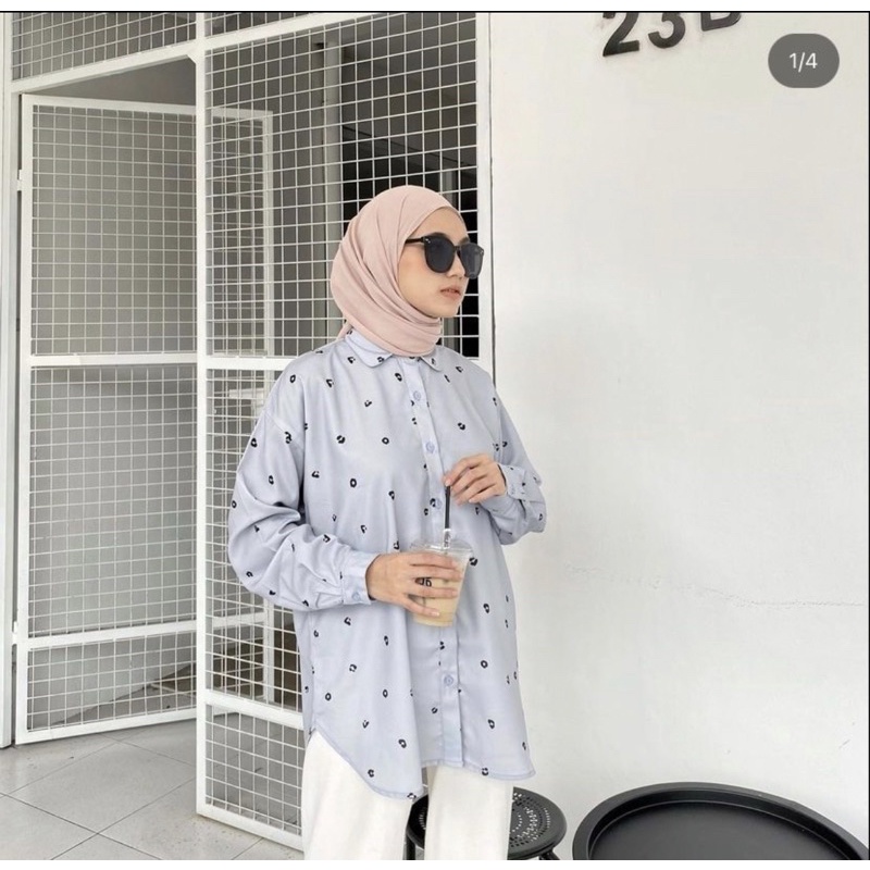 Leopard Blouse by Vanilla Hijab