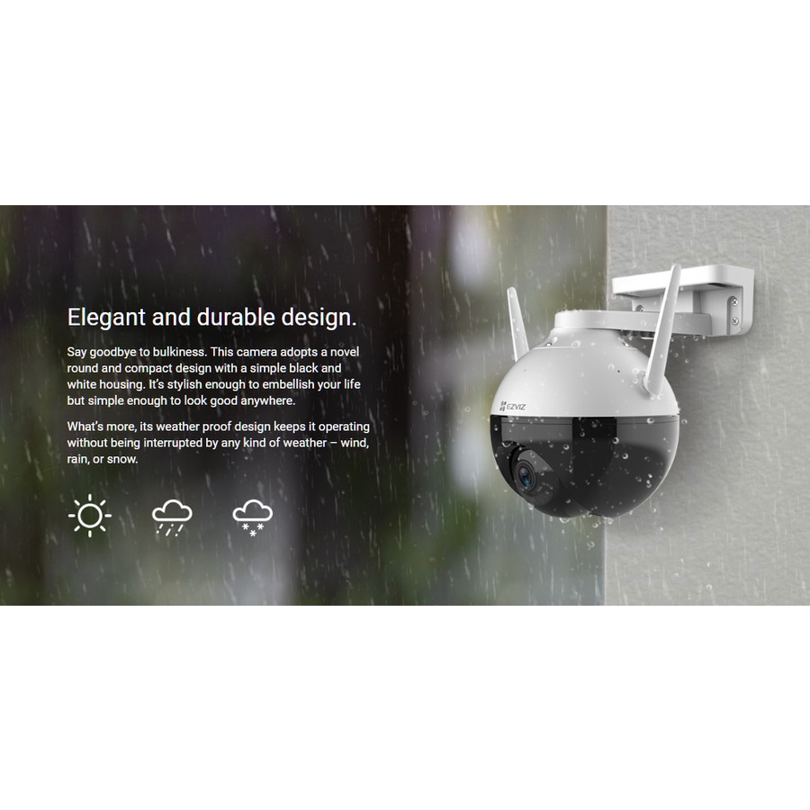 EZVIZ C8C Outdoor Pan Tilt Wireless IP Camera Colorvu PTZ Kamera