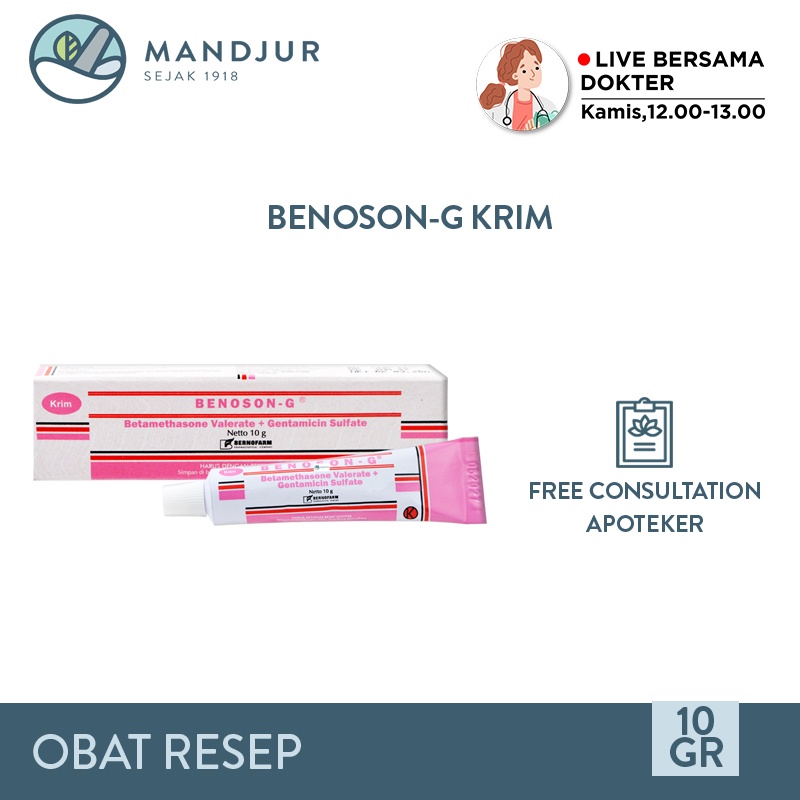 Jual Benoson-G Cream 10 g | Shopee Indonesia