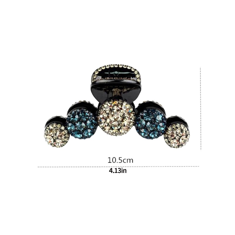 Berlian Imitasi Mengkilap Klip Rambut Wanita Fashion Berlian Imitasi Hiasan Kepala Kepiting Jepit Rambut Gadis Jepit Ponytail Holder Aksesoris Rambut