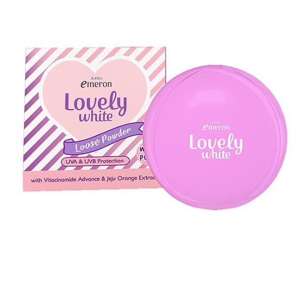 Emeron Lovely White Loose Powder 20g - Bedak Tabur Lovely
