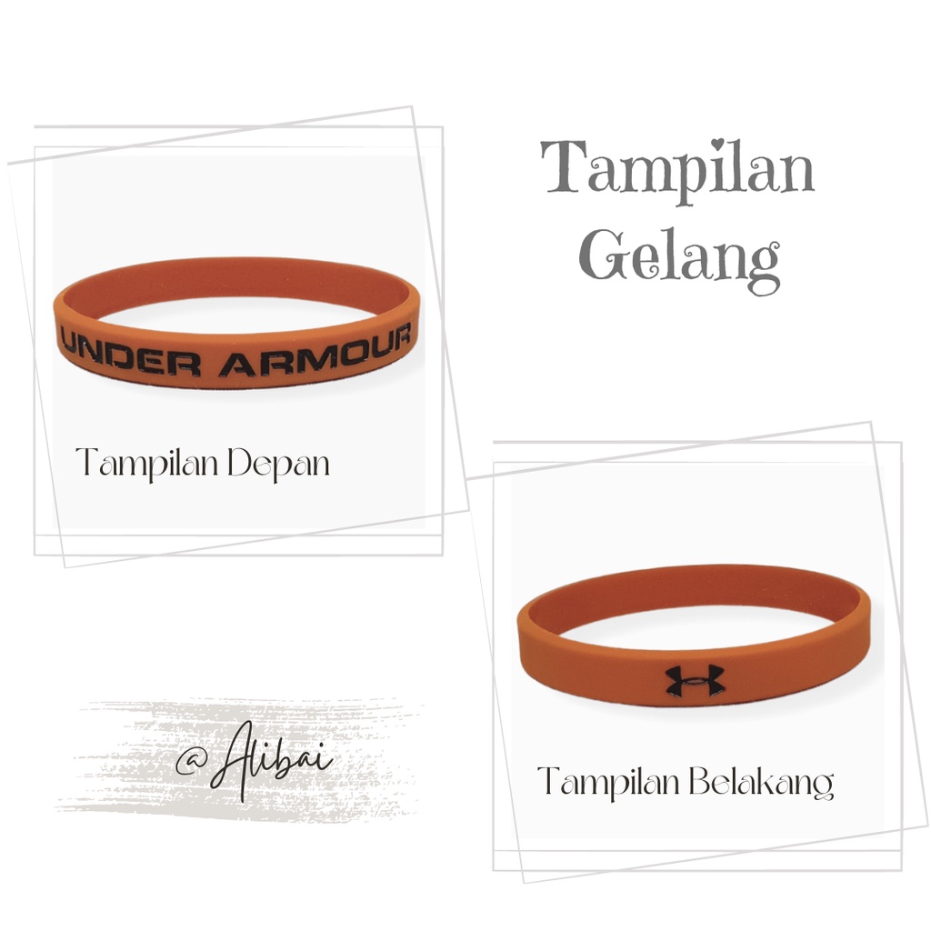 Gelang Tangan Karet Pria Distro Rubber Bracelet Kasual Keren Sport Hype