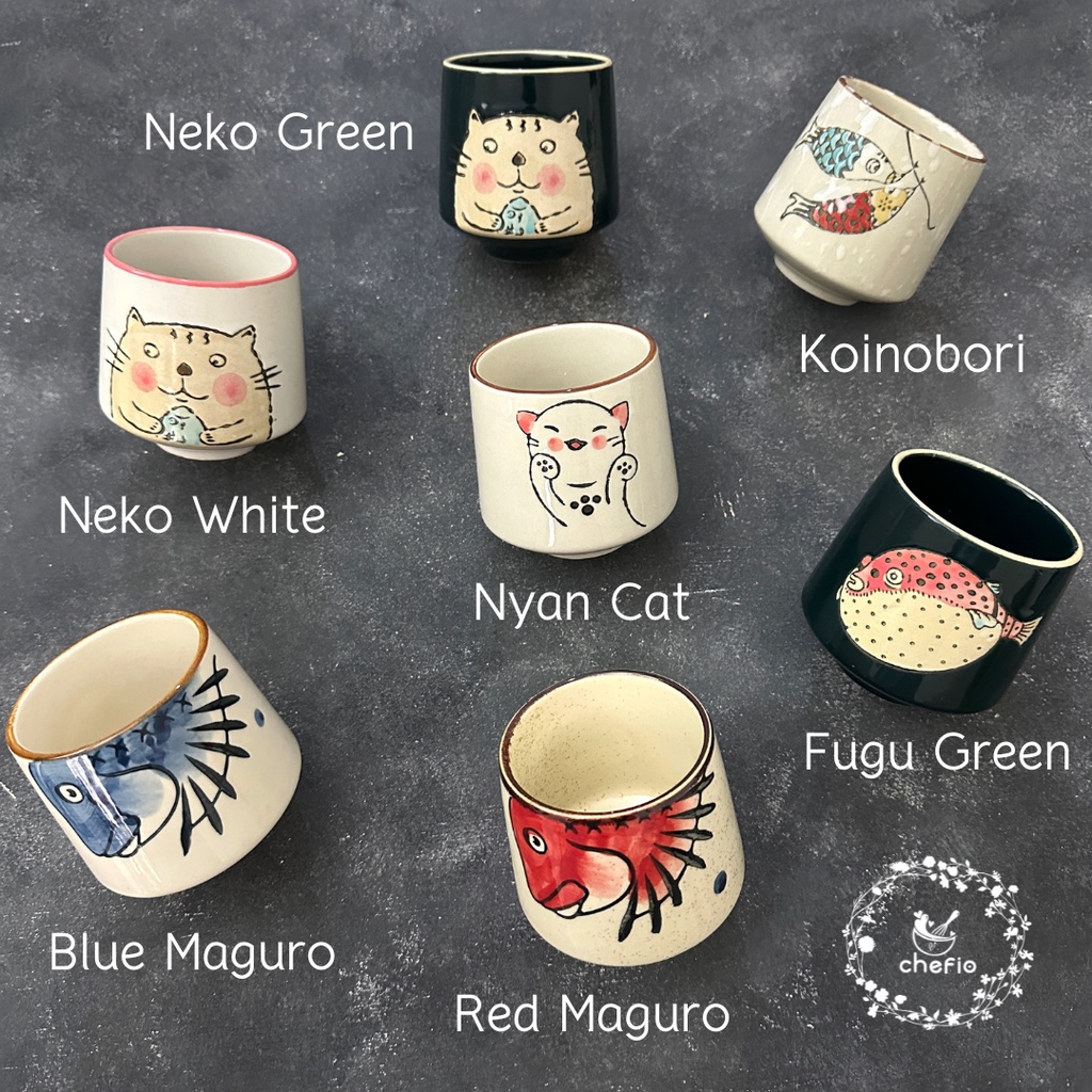 Chefio Gelas Keramik Zen Ocha Cup Jepang / Mug / Cangkir Teh Kopi