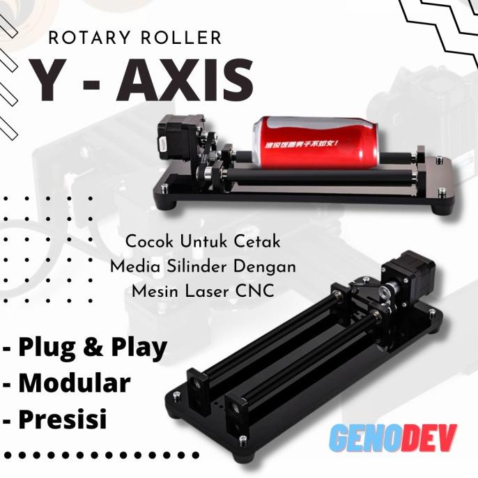 ROTARY ROLLER Y AXIS UV LASER CO2 CNC GRAFIR MEDIA SILINDER selalu promo