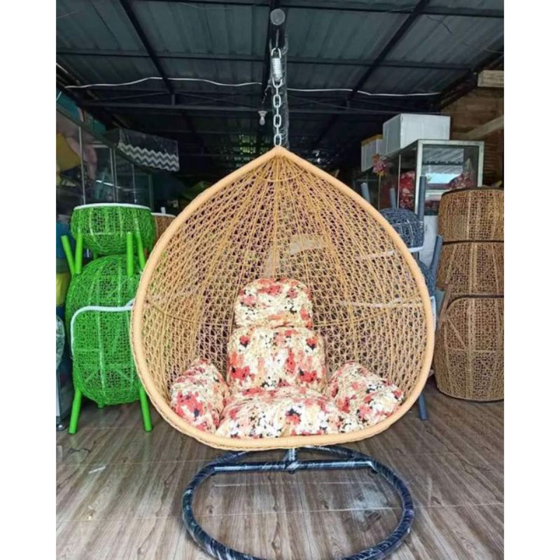 Ayunan Gantung | Ayunan Gantung Rotan Sintetis