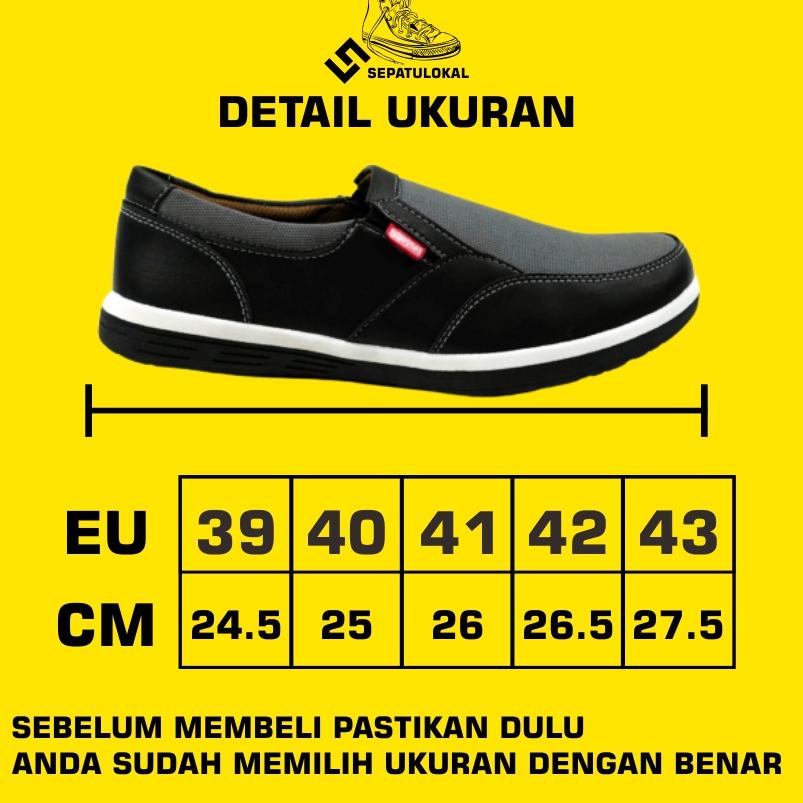 ㊋ Sepatu Pria Slop Kasual Kerja Spatu Cowok Selop Formal Crocs Slip On Pria Casual Kulit Original BI