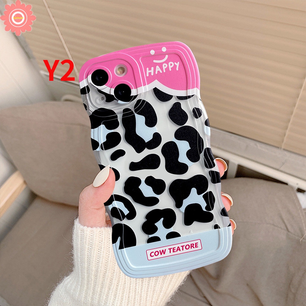 Redmi Note11 10 9 8 10s 10Pro 9Pro 11Pro+9s 11s Redmi 12C 10 10C 9T 9A 9C 9 10A A1 A1+POCO M3 X3 NFC Pro Motif Denim Splicing Leopard Motif Sapi Lembut Bergelombang Edge Case