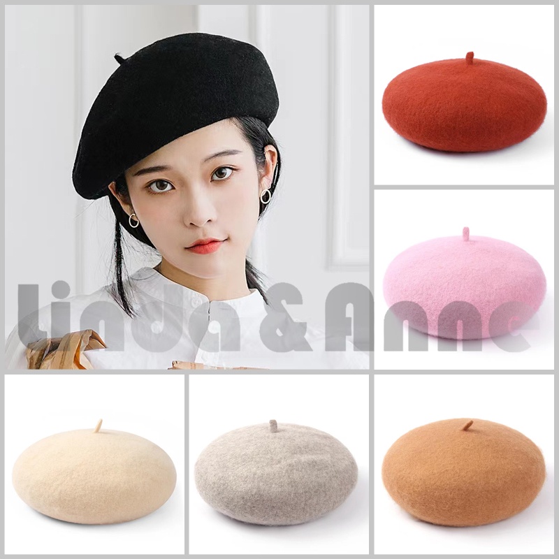 Topi Baret Selebgram Kupluk Beret Hat Topi Fashion Korea WINTER PELUKIS DINGIN