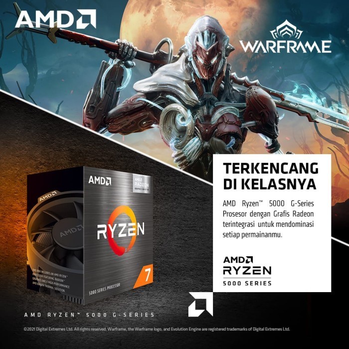 AMD Ryzen 7 5700G Box Cezanne 7nm With Radeon Vega Graphics