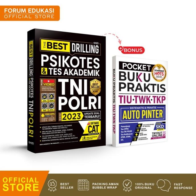 

BUKU TNI POLRI 2021 - 2022 THE BEST DRILLING PSIKOTES & TES AKADEMIK