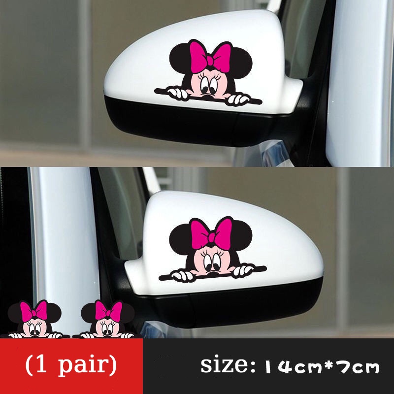 Stiker Hias Spion Mobil Kartun Stiker Mobil Kepribadian Kreatif Indah Tahan Air Tabir Surya Tahan Gores Stiker