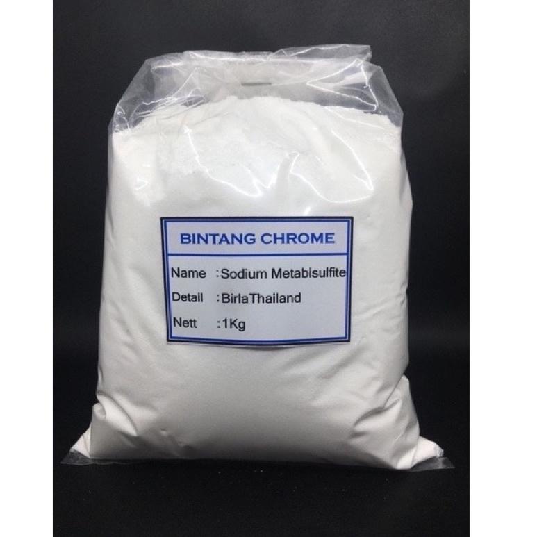 

Q(3R✔) Sodium Meta-bisulfit / SMB 1 Kg / Sodium Meta-bisulphite top produk