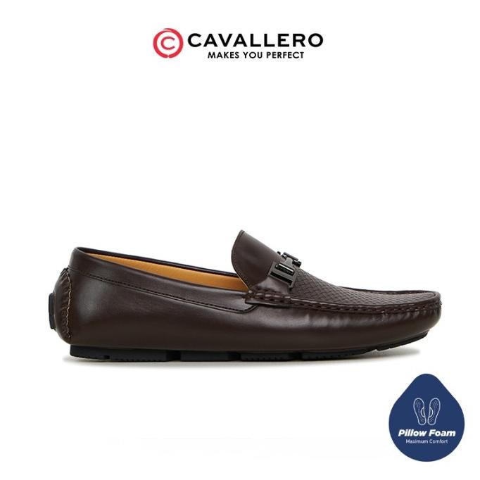Sepatu Pria Casual Loafers Cavallero Marino 1 Coklat