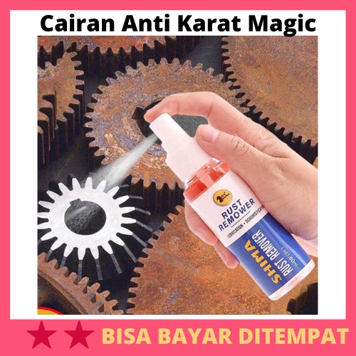 Cairan Anti Karat Magic Rust Remover Cleaner Derusting 80 ml / Cairan Penghilang Karat Karatan Blok 