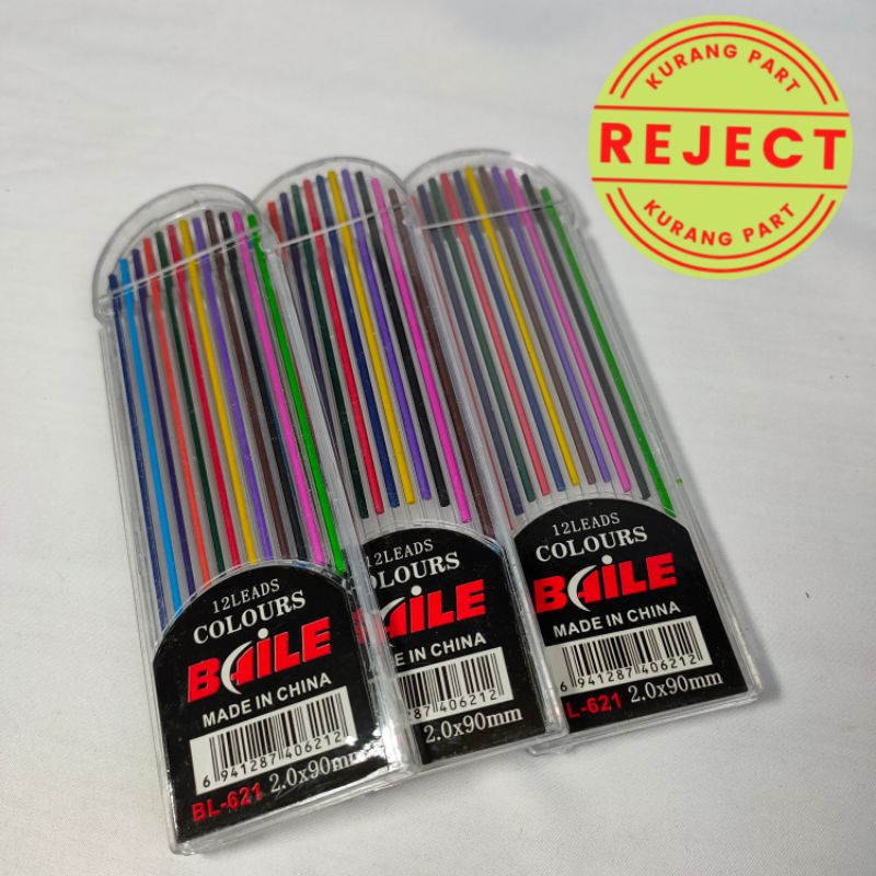 

[OBRAL REJECT/KURANG PART] 12 Isi Pensil Mekanik Mechanical Pencil 2B 2mm - BL-621