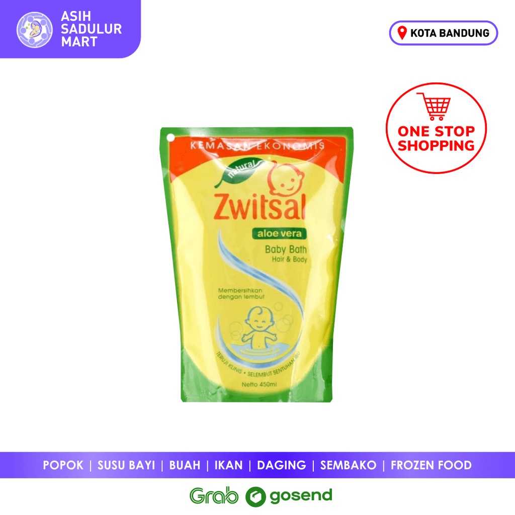 ZWITSAL BABY SHAMPOO Bath milk&amp;honey 450ml Murahbanget Diskon Promo Gosend Grosir Bandung Cepat