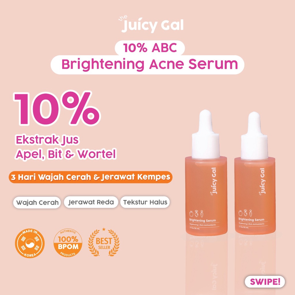 Bundle 2 - the Juicy Gal 10% ABC Brightening Acne Serum