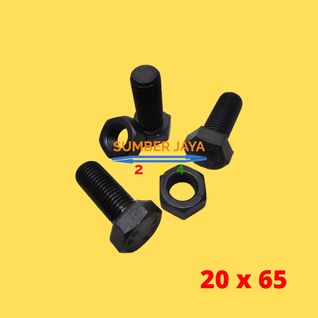BAUT MUR BAJA 20 X 65 HITAM PER 1 PCS