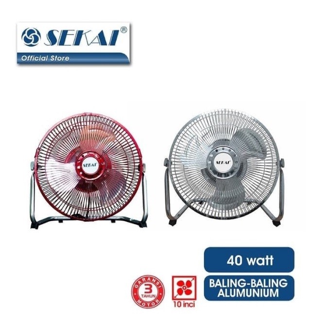 Sekai Kipas Angin Baling Besi Tornado 10Inch HFN-1050 HFN1050 HFN 1050
