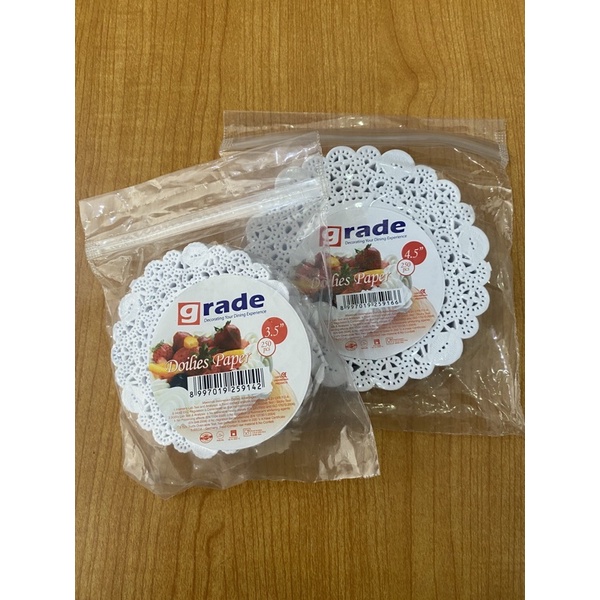 DOILIES PAPER GRADE 3,5 4,5 inch | KERTAS RENDA ALAS ROTI | ALAS RENDA