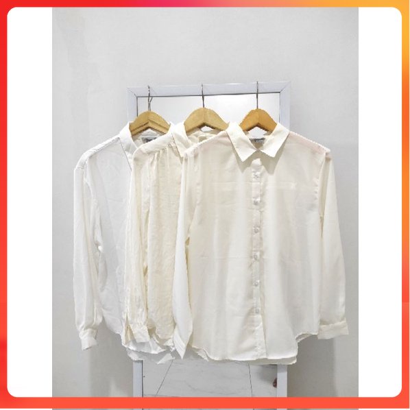 H&M OVERSIZE SHIRT KEMEJA WANITA ORIGINAL