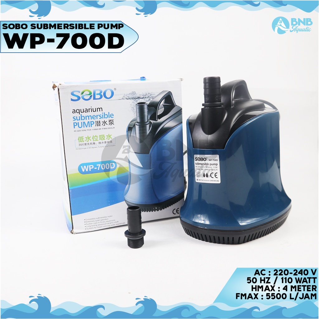 POMPA CELUP SOBO 5500L/H SUBMERSIBLE PUMP SB WP-700D