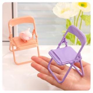 Holder Handphone Model Kursi Lipat / Dudukan Bangku Mini Penyangga Hp / Chair Folding Mobile Phone Macaron Docking Sandaran HP Tablet Warna Warni Pastel Dekorasi Ruangan Dekor [MF]