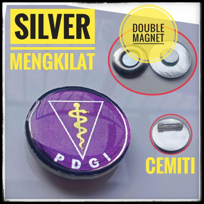 PIN PDGI Double Magnetic @Pin Indonesia