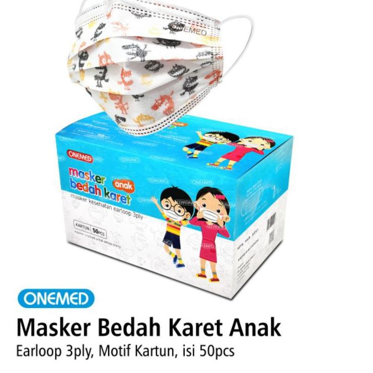 ⇜ Masker Medis Anak Onemed ㅍ