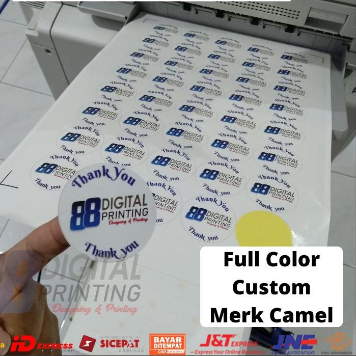

㊒ [✔️Print+Cut] Cetak Sticker Bontak Chromo A3+ / Print Sticker Label Full Color ⇿
