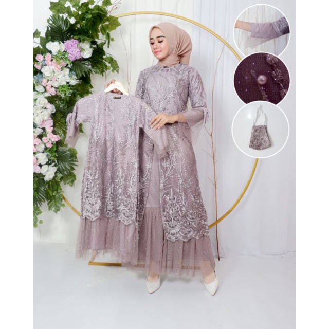 GAMIS COUPLE IBU DAN ANAK/ GAMIS COUPLE/ GAMIS/GAMIS TERBARU/ GAMIS PESTA/ GAMIS KONDANGAN/GAMIS TIL